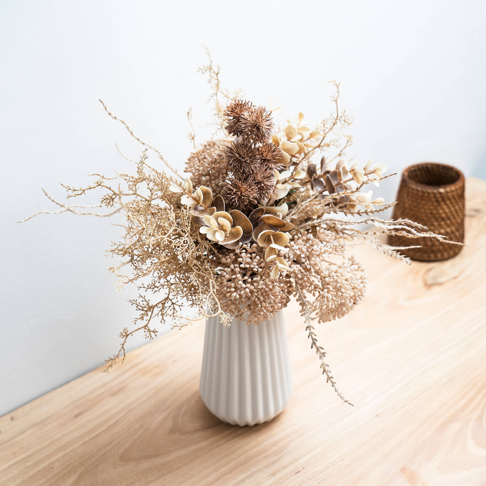 楽天市場】WillingYou 造花 インテリア ドライフラワー 花束 花瓶付き