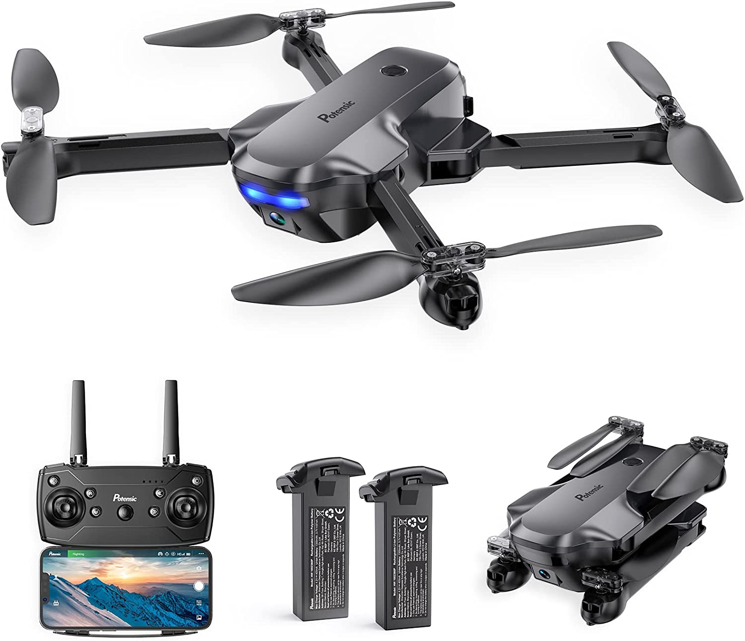 ドローン カメラ付 ラジコン Wifi 3D宙返り ヘッドレスモード