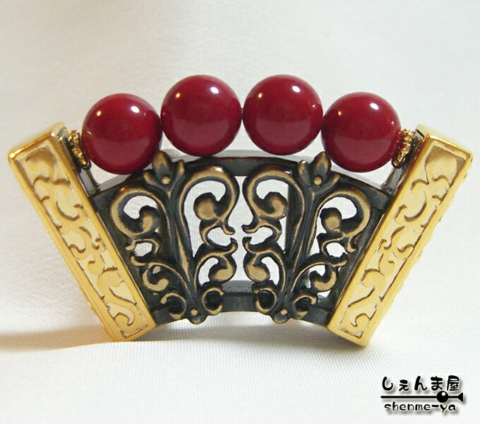 楽天市場】【最高級】高知産血赤珊瑚薔薇の花の帯留め帯/着物/和装小物