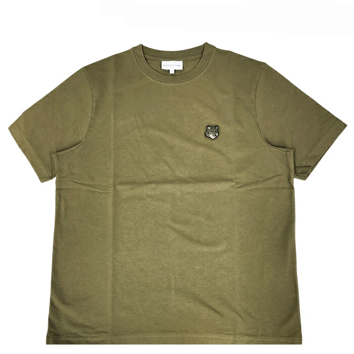 メゾンキツネ Tシャツ 秋 メンズボールド フォックスヘッドパッチ コンフォート刺繍パッチ コットン 狐 クルーネック 半袖 ブランド春夏 ユニセックス カーキグリーン ギフトMaison Kitsune Bold Fox HeadPatch ComfortTeeKhakigreen MM00127KJ0118｜シーズザッカ 9,196円