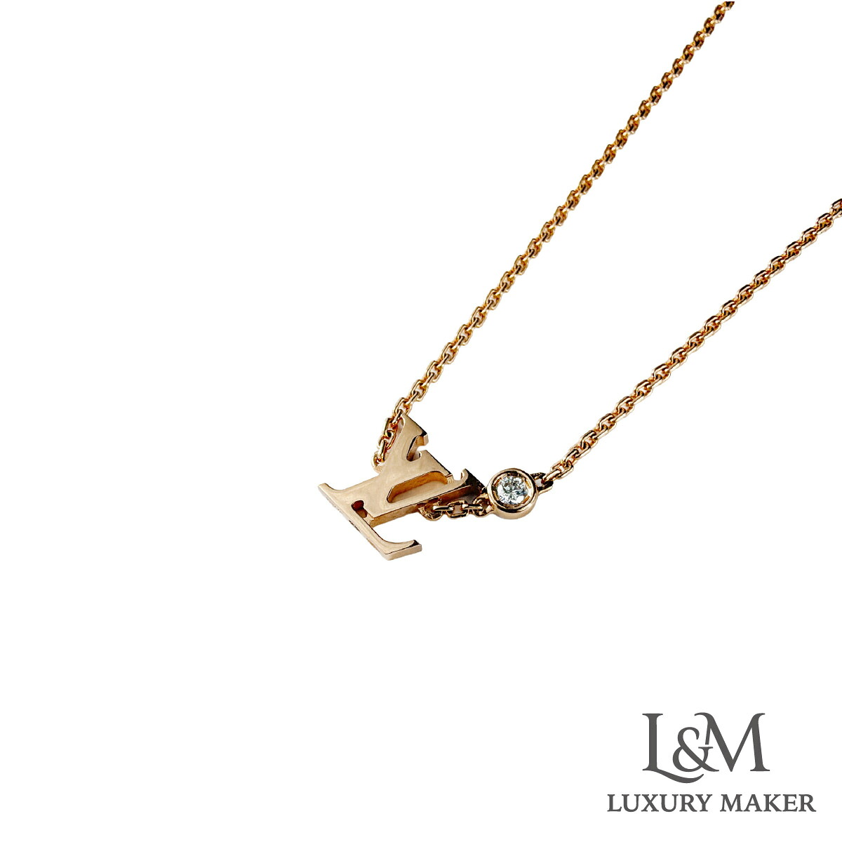 【中古】ルイ・ヴィトンパンダンティフイディール お花LV 金剛石 頸飾りI53776 Q93655【定まり品引き請ける】