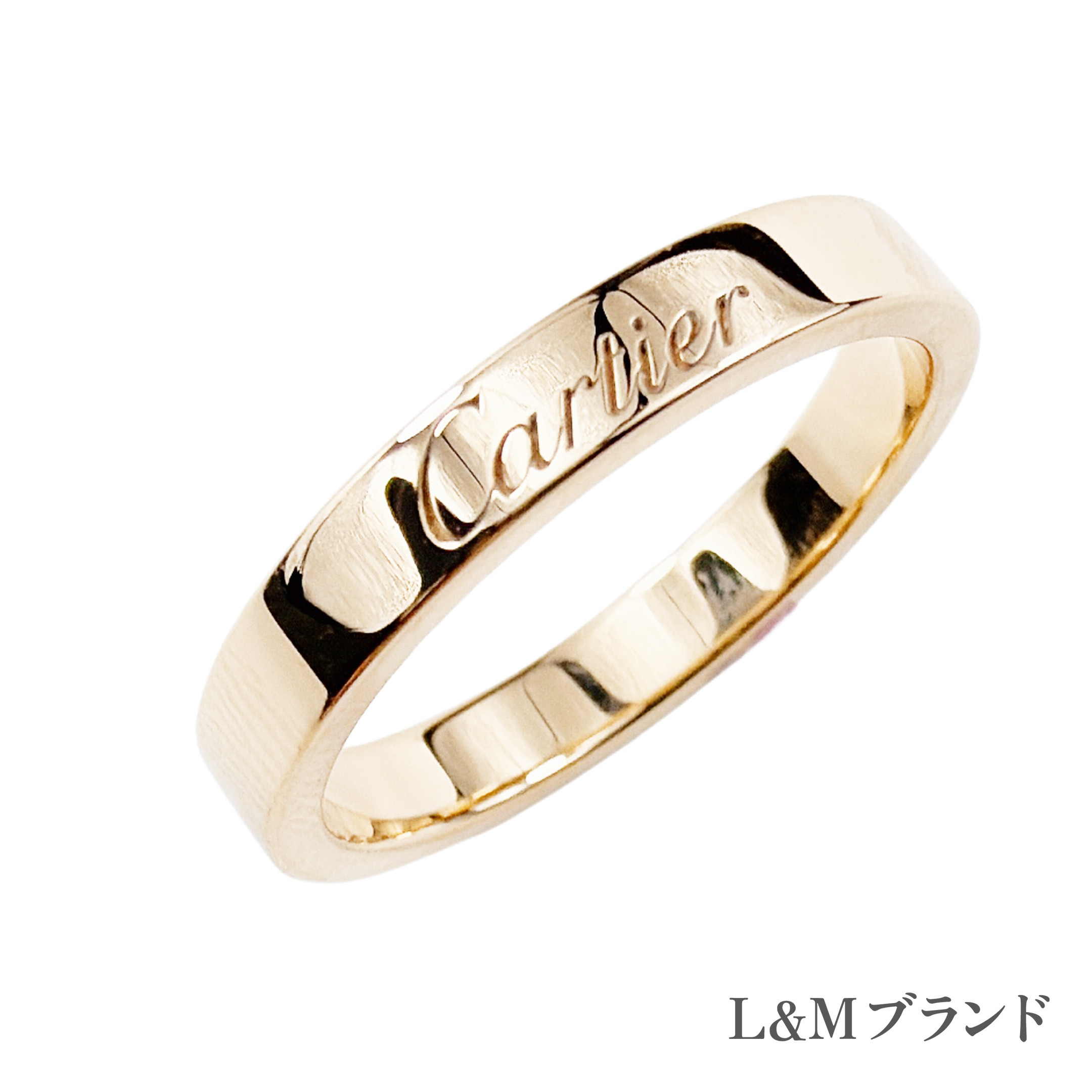 カルティエ Cartier Cドゥカルティエ ウェディングレーブドリング K18PG サクラ色ゴールド 52号 レディース 宝飾品 佩び物 【中古】