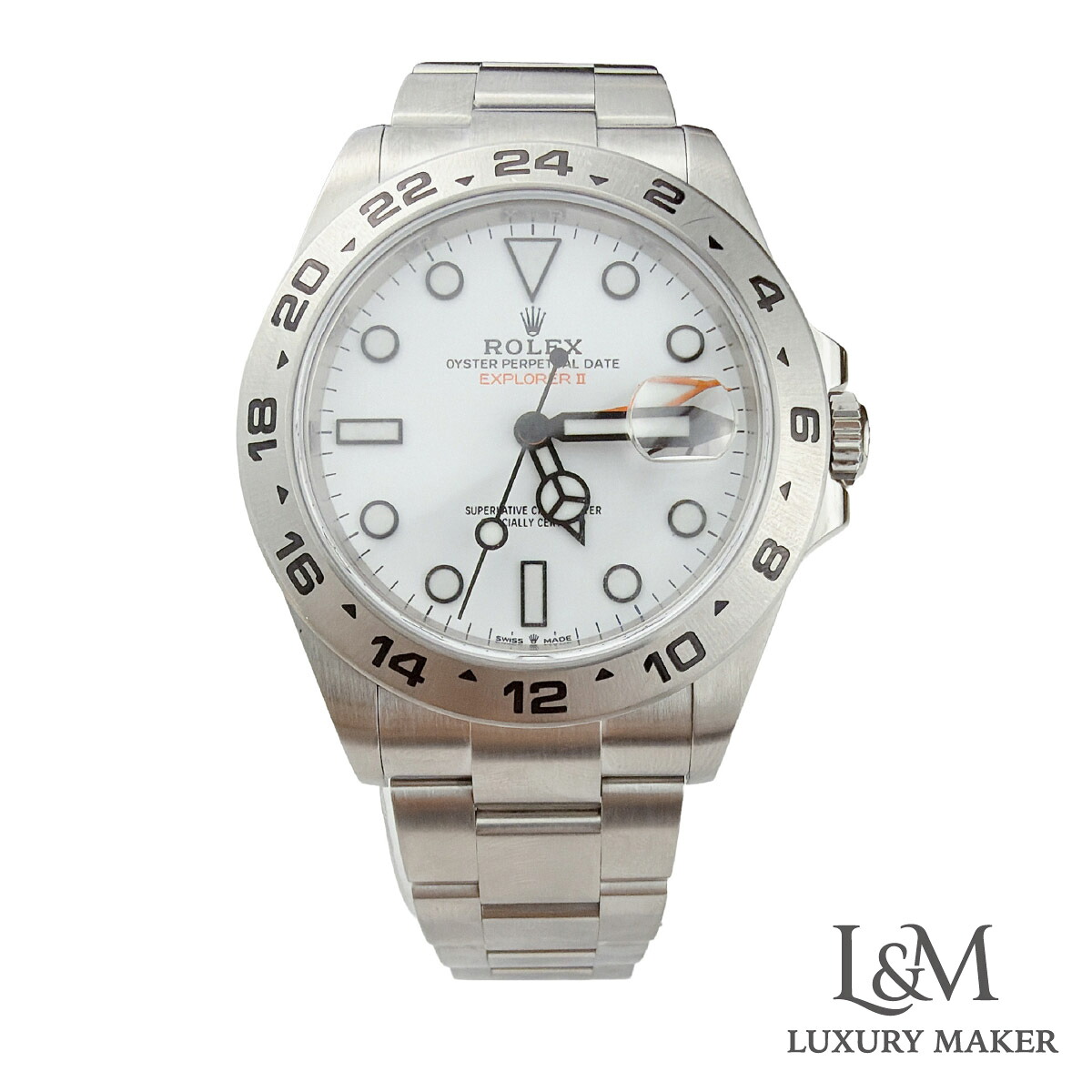 【中古美品】ロレックス エクスプローラーII 42mm 226570 ホワイト オールトリチウム メンズ【腕時計】【国際保証書2021】|LANDMSHOP