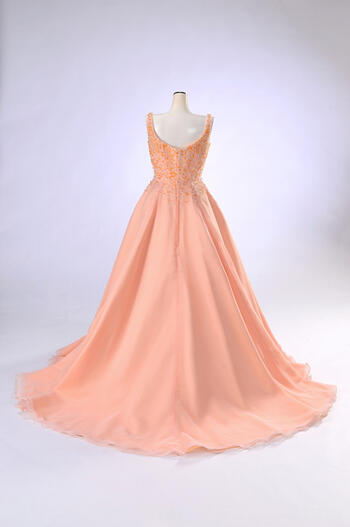 楽天市場 ポイント2倍 カラードレス ウェディング用 ９号 オレンジａライン Orange 003 送料無料 結婚式 レンタル ウェディング パーティー 披露宴 お色直し カクテルドレス 格安 パニエ付 小物セットレンタル可能 レンタル お中元sale レンタルと