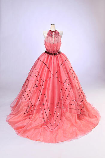 ポイント5倍 カラードレス ウェディング用 9 13号 ピンクアメリカンスリーブドレス スパンコール Pink 009 送料無料 レンタル お中元sale Painfreepainrelief Com