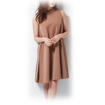 史上一番安い ドレス ベージュハイネック レディース 大人 レンタルドレス 単品 サイドプリーツワンピース 11号 お宮参り ミセス 親族 レンタル Fashionthesale ポイント3倍 G505t 送料無料 Www Ernestokruger Com