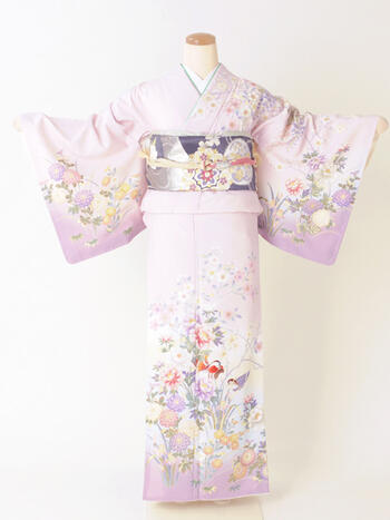 【10％OFFクーポン配布中】訪問着レンタルフルセット「ピンク桜菊藤」f016（153～168cm位）【レンタル】【送料無料】母 祖母 友人 お宮参り七五三 卒園式 卒業式 入園式 入学式 結婚式 披露宴 お茶会 観劇