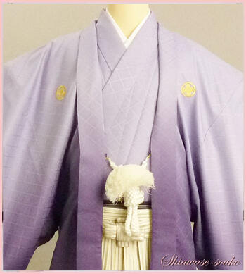 ポイント10倍 男性 紋付袴 一式セット レンタル 紫ボカシ Dm007 身長168 172cm位 レンタル Fashionthesale Rvcconst Com