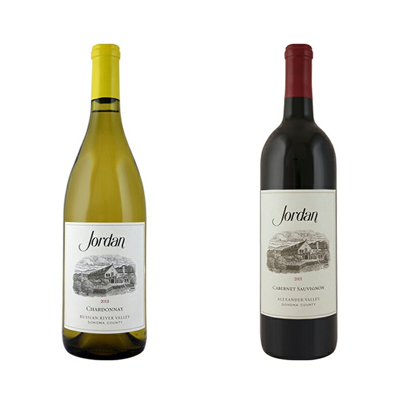 【送料無料】 ワインセット ジョーダン 飲み比べ２本セット インポーター直送品 カリフォルニア 白ワイン ワインセット｜しあわせワイン倶楽部 20,691円