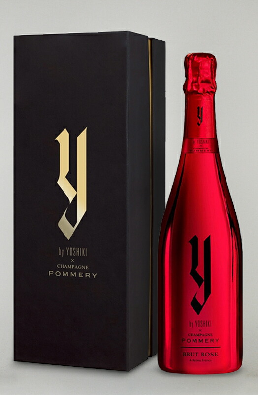 ワイ バイ ヨシキ シャンパーニュ ポメリー ブリュット ロゼ ギフトボックス Y by YOSHIKI × Champagne Pommery Brut Rose シャンパン シャンパーニュ スパークリングワイン