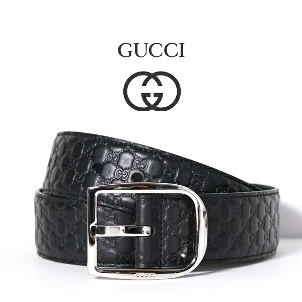 5サイズあり グッチ Gucci メンズ マイクロgg柄 大 マイクロgg柄 ブラック レザーベルト 108 Montblanc ロゴ付き 新品正規 Bmj0n 1000 純正紙袋リボン選択可 ベルト幅 4cm 85 90 95 100 105 プレーンベルト シルバー金具 正規アウトレット品 黒 本革 本物