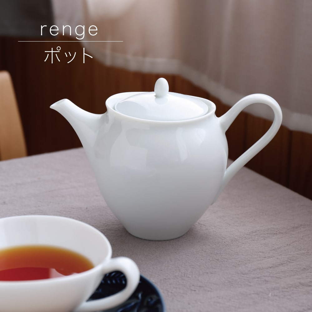 【楽天市場】renge れんげ ポット 白 miyama 深山 美濃焼 日本製:美濃焼卸問屋 イチヤマヘイ陶器