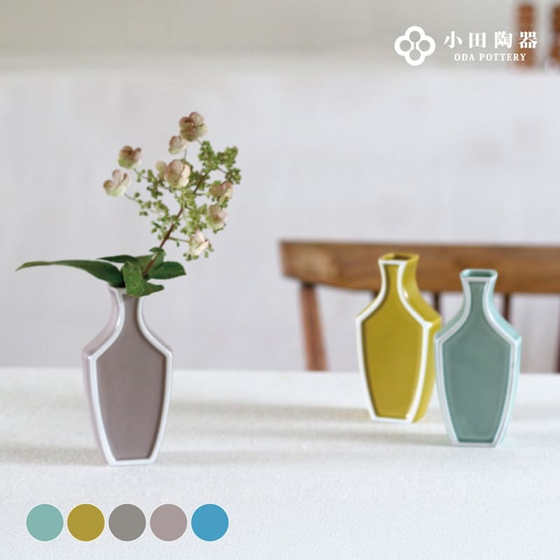 楽天市場】kooci 格子 ミニ花器 一輪挿し フラワーベース 花瓶 陶器