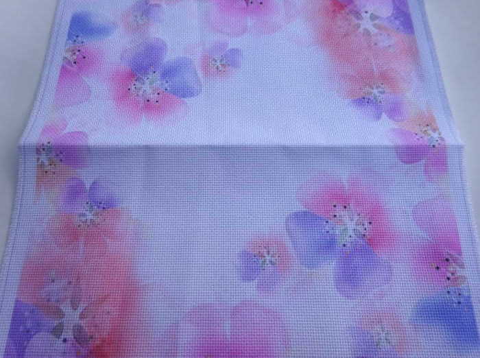 楽天市場 Dm便対応 クロスステッチ 14ct プリント刺しゅう布 縁ロックミシン加工済み オータムフラワー 韓国製 刺繍 布 イラスト 刺しゅう クロスステッチ手芸雑貨シーボンヌ