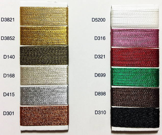 Each Embroidery Thread Dmc Diamant Metallic Embroidery Thread D140