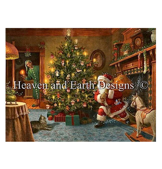 楽天市場 Heaven And Earth Designs クロスステッチ刺繍図案 輸入 Haed 上級者 Ruth Sanderson クリスマスのサンタクロース He Looked Like A Peddler 全面刺し クロスステッチ手芸雑貨シーボンヌ