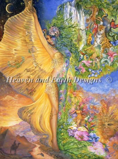クロスステッチ図案 刺しゅう HAED 手芸 上級者 【ゴッデス・ビトウィーン・レルムス】 Supersized Goddess Between Realms