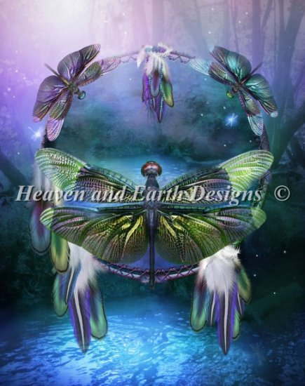 Heaven And Earth Designs クロスステッチ図案 チャート 【Supersized Spirit of The Dragonfly Max Colors】 CAVALARIS CAROL 4,588円