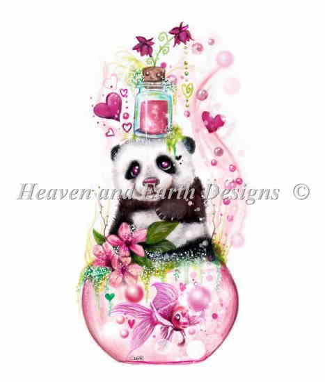 楽天市場 クロスステッチ図案 チャート Haed 手芸 上級者 パンダ ラブ ポーション Mini Panda Love Potion クロスステッチ手芸雑貨シーボンヌ