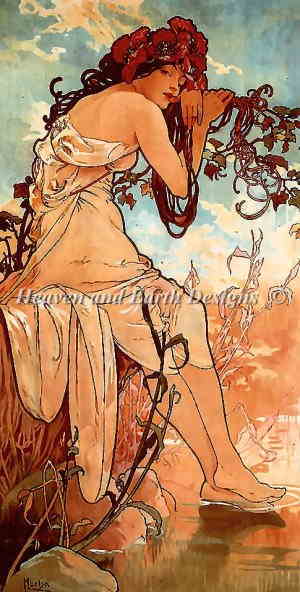 楽天市場 Alfons Maria Mucha アルフォンス マリア ミュシャ 名画 Summer Mucha 美術 絵画 芸術作品 Haed クロスステッチ刺しゅう 図案 Heaven And Earth Designs 輸入 チャート クロスステッチ手芸雑貨シーボンヌ