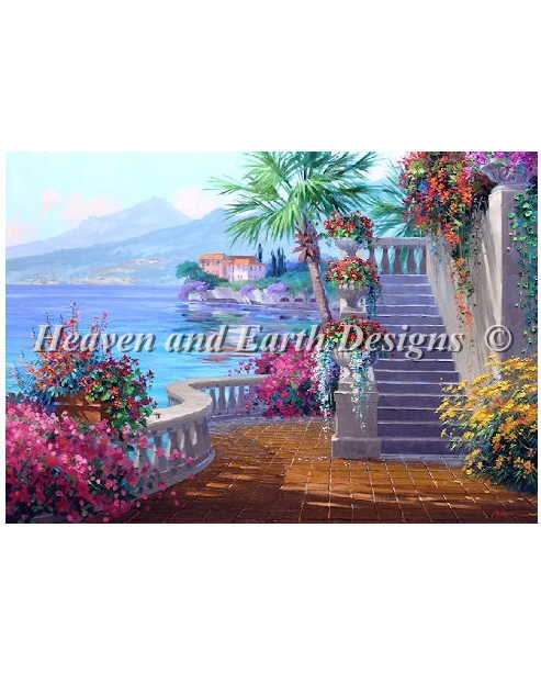 楽天市場 Haed チャート刺しゅう図案クロスステッチ コモ湖のロマンス Heaven And Earth Designs 輸入 Mikki Senkarik 上級者 Romance Of Lake Como 全面刺し クロスステッチ手芸雑貨シーボンヌ