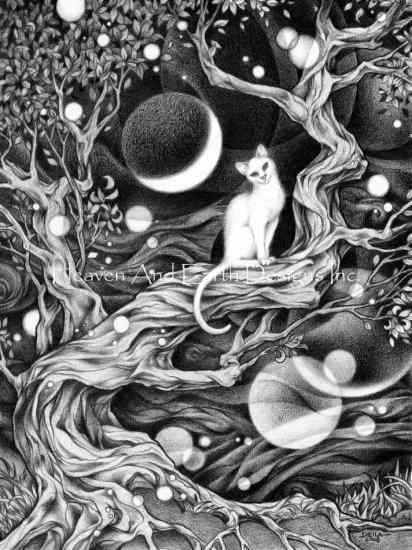 Sheila Rayyan クロスステッチ刺しゅうチャート HAED 図案 【Supersized Cheshire Cat】 Heaven And Earth Designs 難しい 上級者様向け