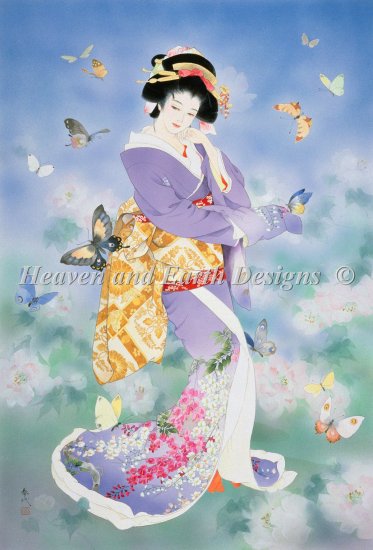楽天市場】森田春代 Haruyo Morita 美人画 クロスステッチ