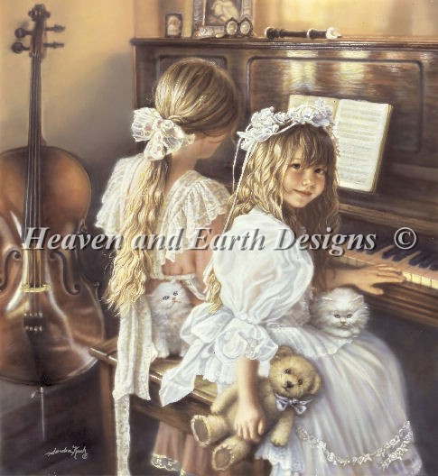 楽天市場 ししゅうクロスステッチ図案 Haed 小さな女の子 Heaven And Earth Designs 輸入 Sandra Kuck 上級者 Mini Little Girls 全面刺し クロスステッチ手芸雑貨シーボンヌ