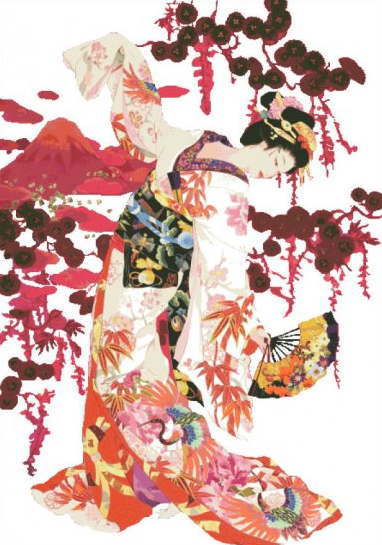 楽天市場】森田春代 美人画 Haruyo Morita クロスステッチ刺しゅう