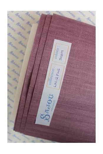 Maison Sajou 麻布 反物 32ct リネン 刺しゅう布 130x90cm 【タイム-LIN ? BRODER 12 FILS AU CM AU M?TRE THYM-】フランス製 T_LIN_12_M_100_140_THYM 【予約】｜クロスステッチ手芸雑貨シーボンヌ