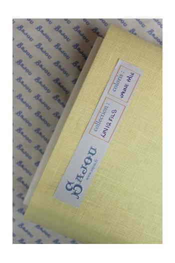 Sajou 麻布 布切れ 32コンピュータ断層撮影法 リネン 縫い布 130x90糎  【パール黄色-LIN ? BRODER 12 FILS 金 コマーシャル 金 M?TRE JAUNE-】フランス共和国製 T_LIN_12_M_100_140_JAUN【取っておく】