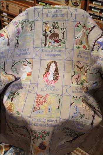 SAJOU（サジュー） はりつけ台編み目の刺?毛布 一揃いの道具 手芸 【PLAID ? BRODER FABLES DE 天使の都市 FONTAINE】 インポート 上級者 フランス共和国 KIT_PDC_SAJ_LAF_05 （取っておく）