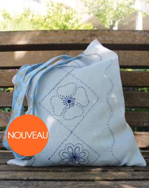 SAJOU 刺繍キット トートバッグ 【KIT TOTE BAG BRODERIE MARIE ANTOINETTE - マリー・アントワネット - 】 上級者 輸入 KIT_BRO_TOTE_08C 【予約】