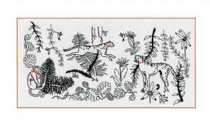 楽天市場 Le Bonheur Des Dames ルボヌールデダム 刺しゅうキット ジャングル フランス 輸入 上級者 3668 クロスステッチ手芸雑貨シーボンヌ