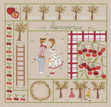 Le Bonheur des Dames（ルボヌールデダム）図案印刷済み 刺しゅうキット 手芸 【6月】 フランス 輸入 上級者 7706｜クロスステッチ手芸雑貨シーボンヌ