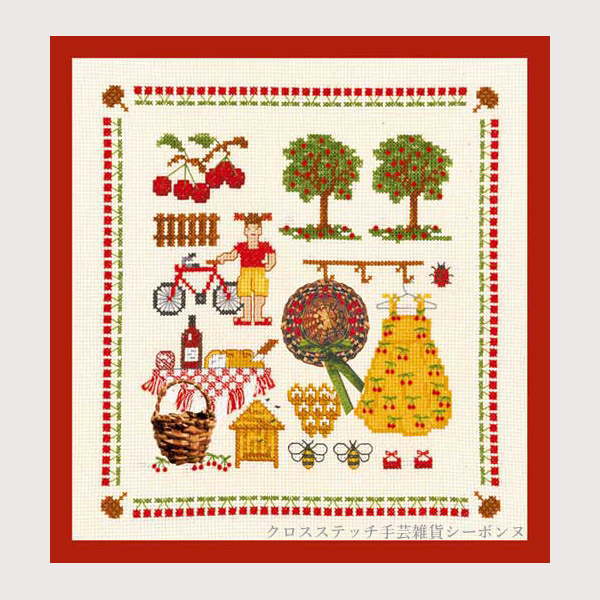 はりつけ台編み目刺しゅう一揃いの道具 インポート ルボヌールデダム Le Bonheur des Dames 縫い Accessoires campagne フランス共和国 上級者 2612