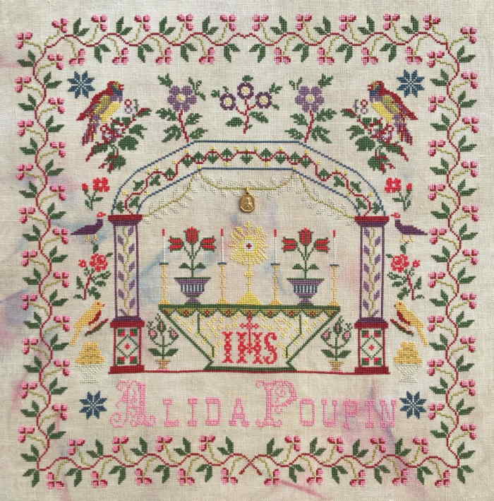 Reflets de Soie はりつけ台編み目 手芸 ししゅう 一揃いの道具 【 Alida Poupin - pack de soies 】 フランス共和国 外国で インポート 上級者 AlidaPoupinSoies