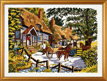 楽天市場】EVA ROSENSTAND クロスステッチ刺繍キット 【野原から見える