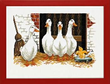 EVA ROSENSTAND ガチョウとアヒル 4 goose and duckling クロスステッチ キット デンマーク 北欧 刺しゅう 14-106