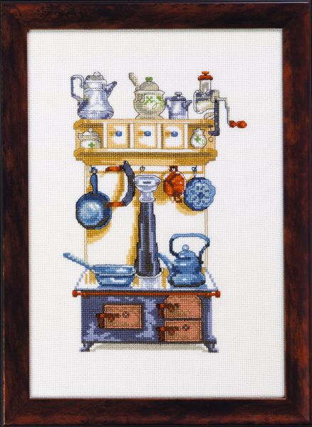 PERMIN 灰色のストーブ Gray stove クロスステッチ 刺繍 キット デンマーク ペルミン 12-2142 【DM便対応】
