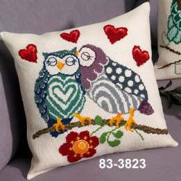 ペルミン Dear owls 梟 クロスステッチ 刺繍 キット デンマーク 83-3823 中級者 上級者【DM便対応】