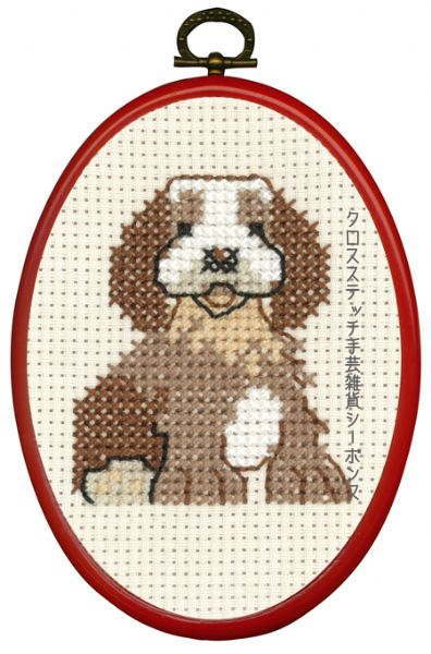 楽天市場 ペルミン Mfk Hund 犬 クロスステッチ 輸入 刺繍 キット デンマーク 13 13 初心者 Dm便対応 クロスステッチ手芸雑貨シーボンヌ