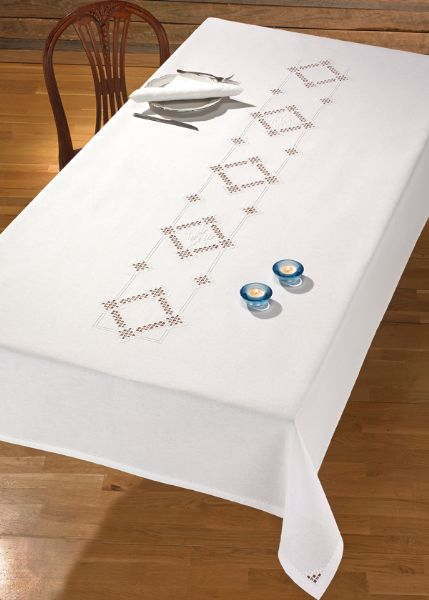 PERMIN ハーダンガーダグ Hardangerdug 刺繍 キット デンマーク 北欧 刺しゅう ペルミン 58-6817 【送料無料】