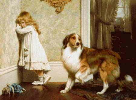 Charles Burton Barber Quince Scarlet クロスステッチ刺しゅうチャート チャールズ バートン バーバー 上級者 名画 図案 女の子 少女 海外 犬 絵画 美術 芸術 芸術作品 輸入 人気急上昇 Barber