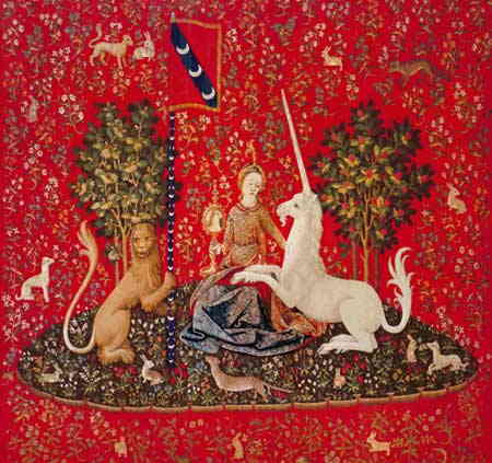 楽天市場】Unicorn Tapestries（タペストリー） 名画 【貴婦人と一角獣 
