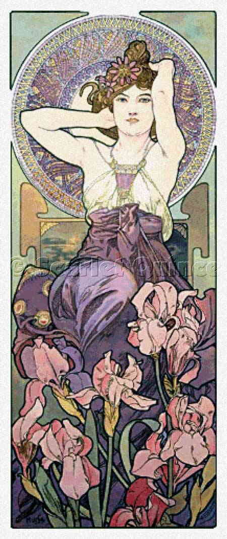 Alphonse Mucha イラストレーター アルフォンス アール ミュシャ グラフィックデザイナー 名画 ヌーヴォー