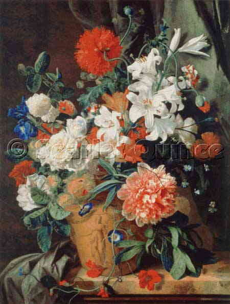 Jan Van 名画 絵画 Huysum ファン ハイスム 芸術 ヤン 画家 美術 芸術作品 クロスステッチ刺しゅうチャート