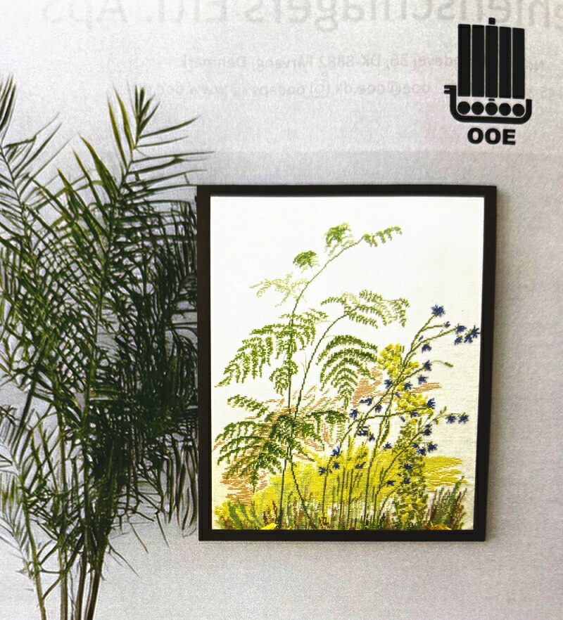O. Oehlenschl・・gers Eftf. はりつけ台編み目 縫い 一揃いの道具 OOE オーレンシュレーガー  【 羊歯 】 ししゅう一揃いの道具 デンマーク王国 北欧 インポート 上級者 Oehlenschlager 91127 91128