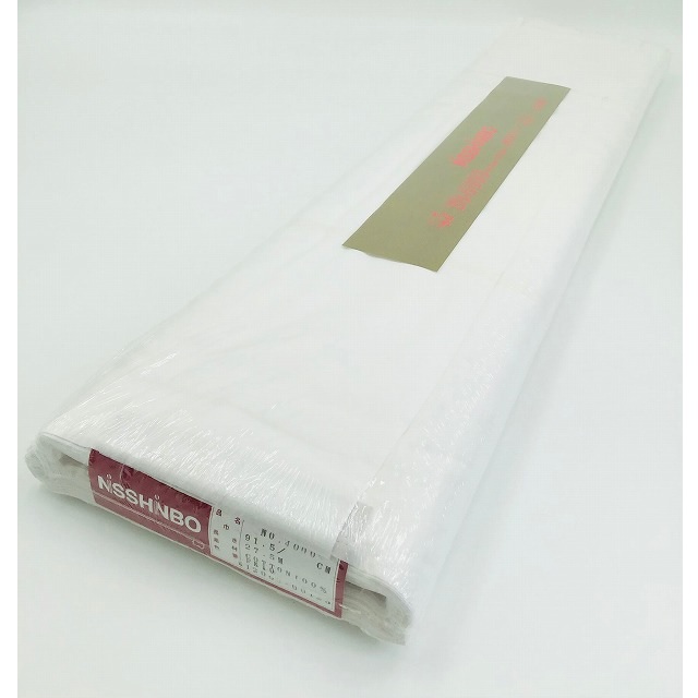 日清紡 三桃 #4000 綿 ブロード 白 KW (晒) 綿100％ 91.5ｃｍ× 27.5m×1反 ｜仕立て yousai 仕立てもの sewing 手芸 仕立てもの ホリウチ