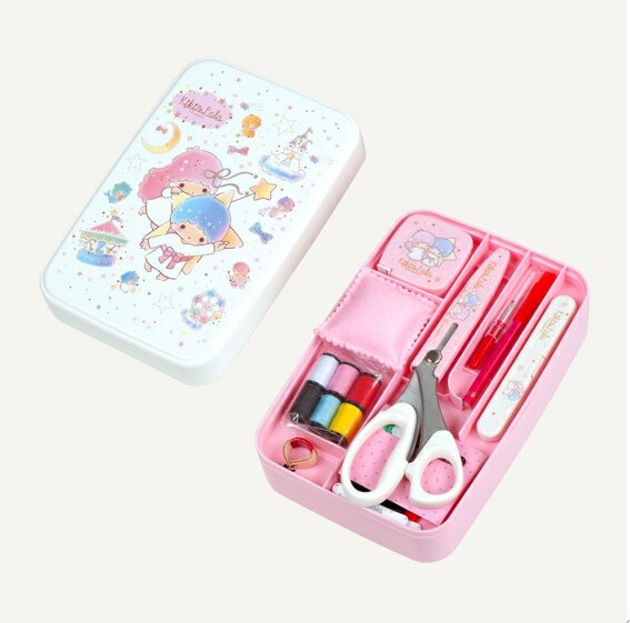 ② キキララ ソーイング　BOX 裁縫　1976 サンリオ　リトルツインスターズ ② キキララ ソーイング BOX 裁縫 1976 サンリオ リトルツインスターズ